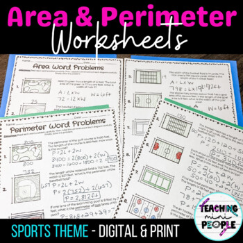 Preview of Area and Perimeter Worksheets