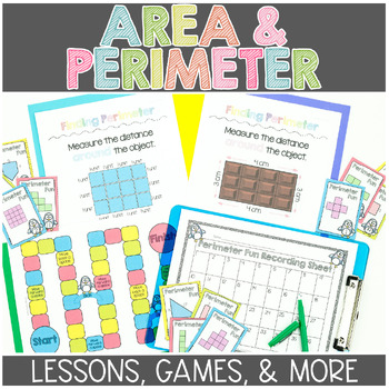 Preview of Area and Perimeter Worksheets | Activities | Lessons