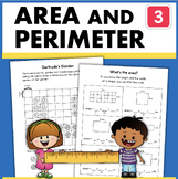 How to Find AREA and PERIMETER Worksheets 3rd Grade Measur