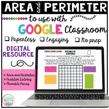 Preview of Area and Perimeter for Google Classroom