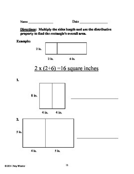 finding perimeter and area worksheets 3rd grade