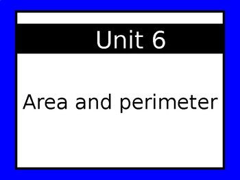 Preview of Area and Perimeter lesson