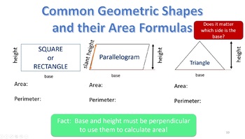 Preview of Area and Perimeter of Composite Shapes