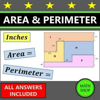 Preview of Area and Perimeter of Composite Shapes Area of Composite Figures Decomposing