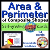 Area and Perimeter of Composite Shapes BOOM Cards Digital Math