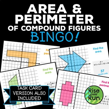 Preview of Perimeter and Area of Compound Figures Bingo Game