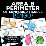 Perimeter and Area of Compound Figures Bingo Game
