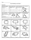 Area and Perimeter of Parallelograms and Triangles