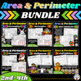 Area and Perimeter of Rectangles Bundle for 2nd, 3rd, or 4