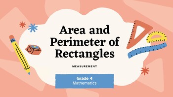 Preview of Area and Perimeter of Rectangles Presentation Mathematics