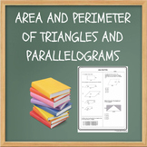 Area and Perimeter of Triangles and Parallelograms - FREE 