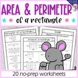 Area and Perimeter of a Rectangle Worksheets Printables Co