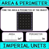 Area and Perimeter of a Rectangle | BOOM CARDS | Imperial 