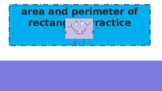 Area and Perimeter of a rectangle practice