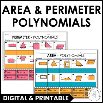 Preview of Area and Perimeter with Polynomials Activity