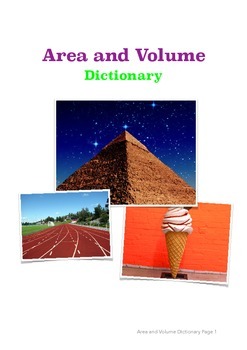 Preview of Area and Volume Dictionary