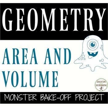 Preview of Area and Volume Project Monster Bake Off