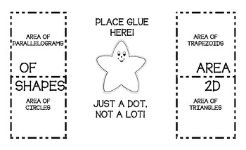 Preview of Area of Parallelograms, Trapezoids, Triangles, & Circles Interactive Foldable!