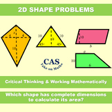 Area of 2D Shapes-Critical Thinking Activity-Math Challenge 3