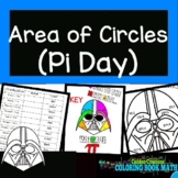 Area of Circles Coloring Book Math (Pi Day)