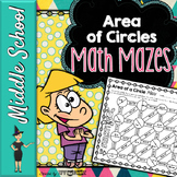 Area of Circles Math Mazes