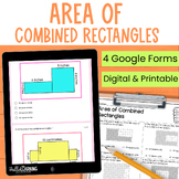 Area of Combined Rectangles - Composite Area Practice & As