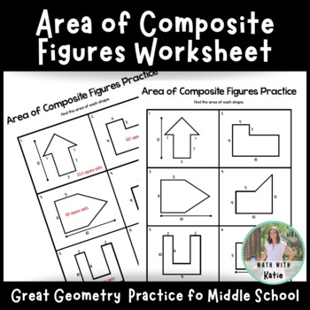 Preview of Area of Composite Figure Worksheet