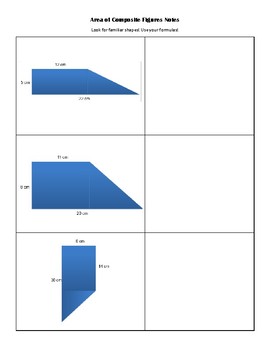 Preview of Area of Composite Figures