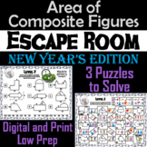 Area of Composite Figures Game: Geometry Escape Room New Y