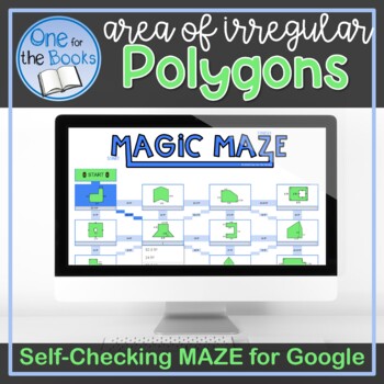 Preview of Area of Composite Figures Magic Maze | Area of Irregular Shapes | Polygons