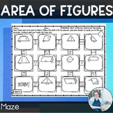 Area of Composite Figures Maze TEKS 6.8a 6.8b Math Activity