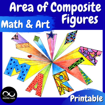 Preview of Area of Composite Figures One-Point Perspective Name Math & Art Project Polygons