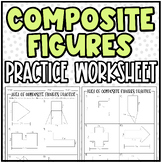 Area of Composite Figures | Practice Worksheets or Homework