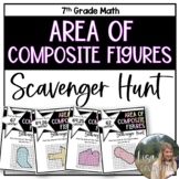 Area of Composite Figures Scavenger Hunt for 7th Grade Math