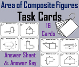 Area of Composite Figures/ Shapes Task Cards Activity (Geo