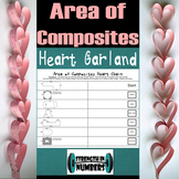 Area of Composite Figures Valentine's Day Self Checking He