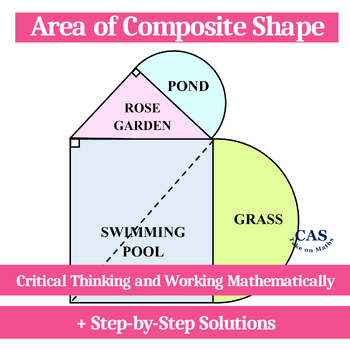 Preview of Area of Composite Shape-Critical Thinking Activity-Math Challenge 1