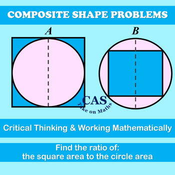 Preview of Area of Composite Shape-Critical Thinking Activity-Math Challenge 2