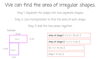 Preview of Area of Irregular Shapes 
