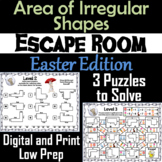 Area of Irregular Shapes Activity: Geometry Escape Room Ea