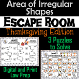 Area of Irregular Shapes Activity: Geometry Escape Room Th