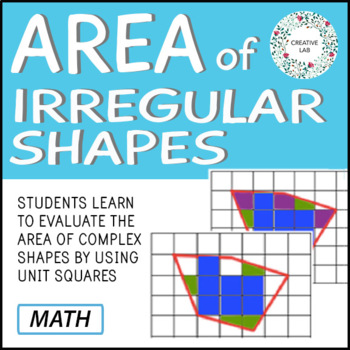 Preview of Area of Irregular Shapes / Figures - Geometry Practice Worksheets