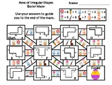 Area of Irregular Shapes Game: Easter Math Maze