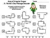 Area of Irregular Shapes Game: St. Patrick's Day Math Acti