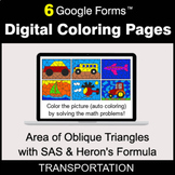 Area of Oblique Triangles with SAS & Heron's Formula - Dig