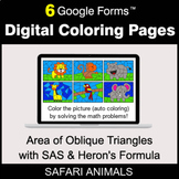 Area of Oblique Triangles with SAS & Heron's Formula - Dig