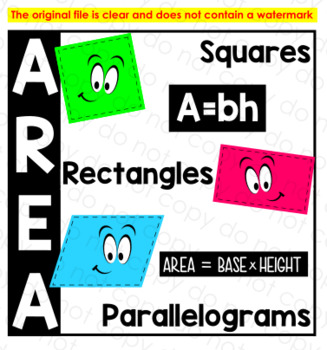 Preview of Area of Parallelograms Poster