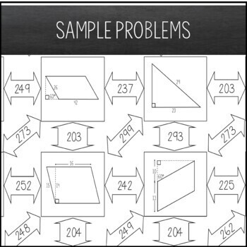 Area of Parallelograms & Triangles Maze by Amazing Mathematics | TpT