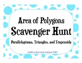 Area of Parallelograms, Triangles, and Trapezoids Scavenger Hunt