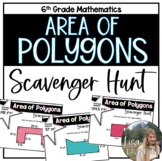 Area of Polygons Scavenger Hunt for 6th Grade Math